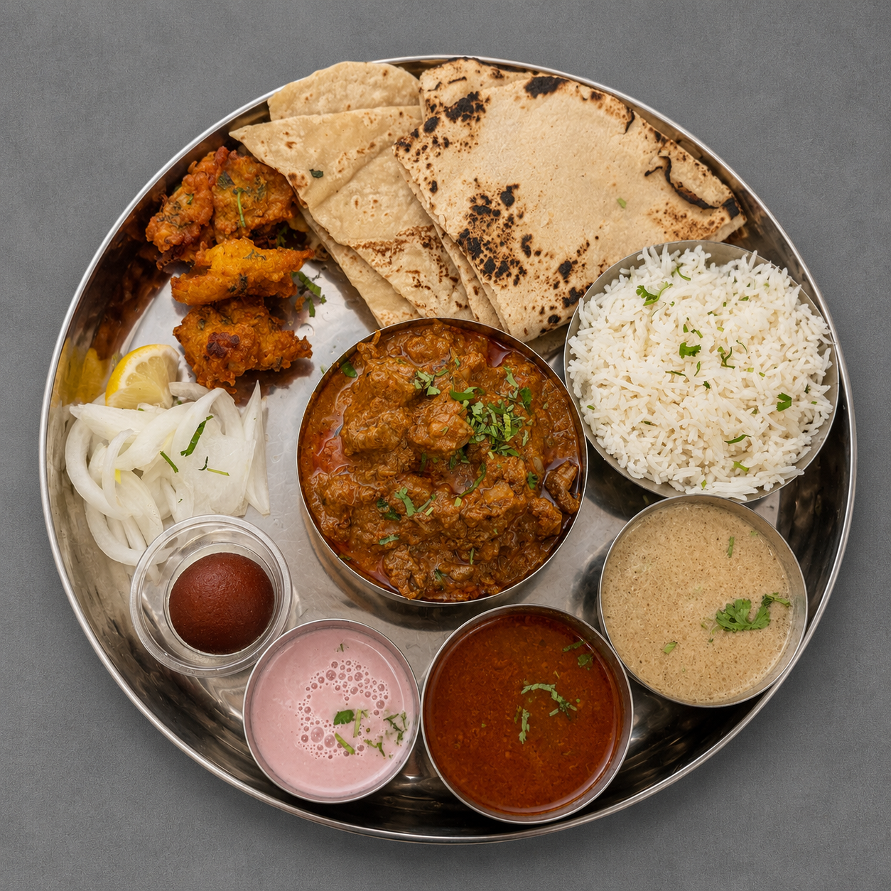 Kolhapuri Mutton Thali